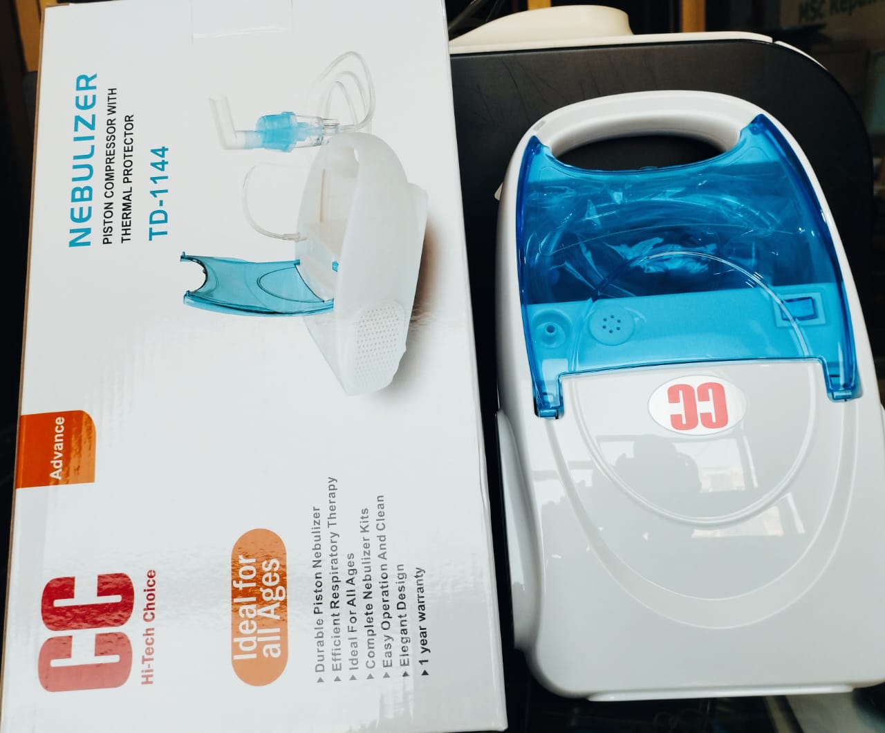 CC compressor nebulizer machine with masks