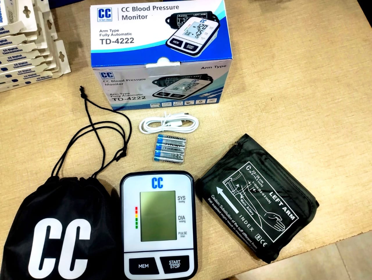 CC TD-4222 arm-type digital blood pressure monitor